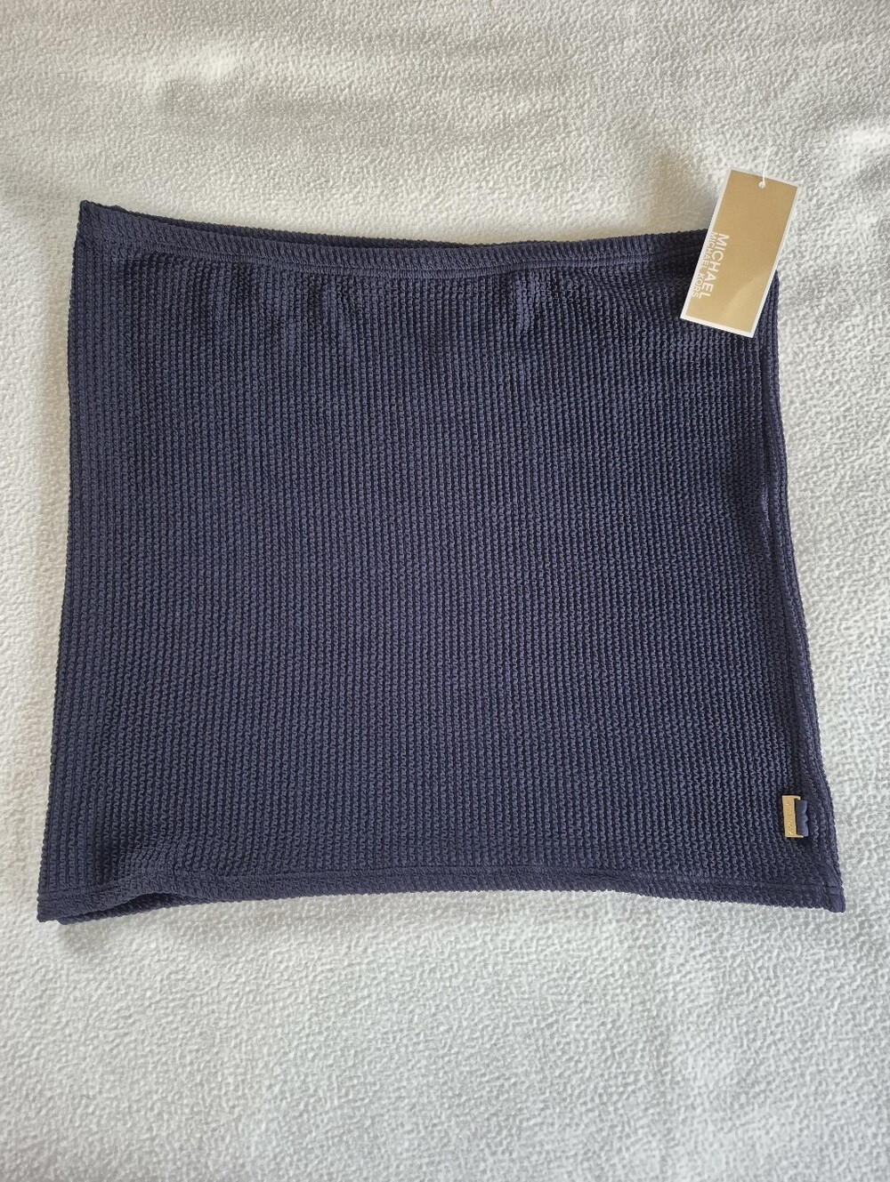 Michael Kors Navy Textured Mini Skirt, size L (Bottom Piece from 2 -Piece Set)
